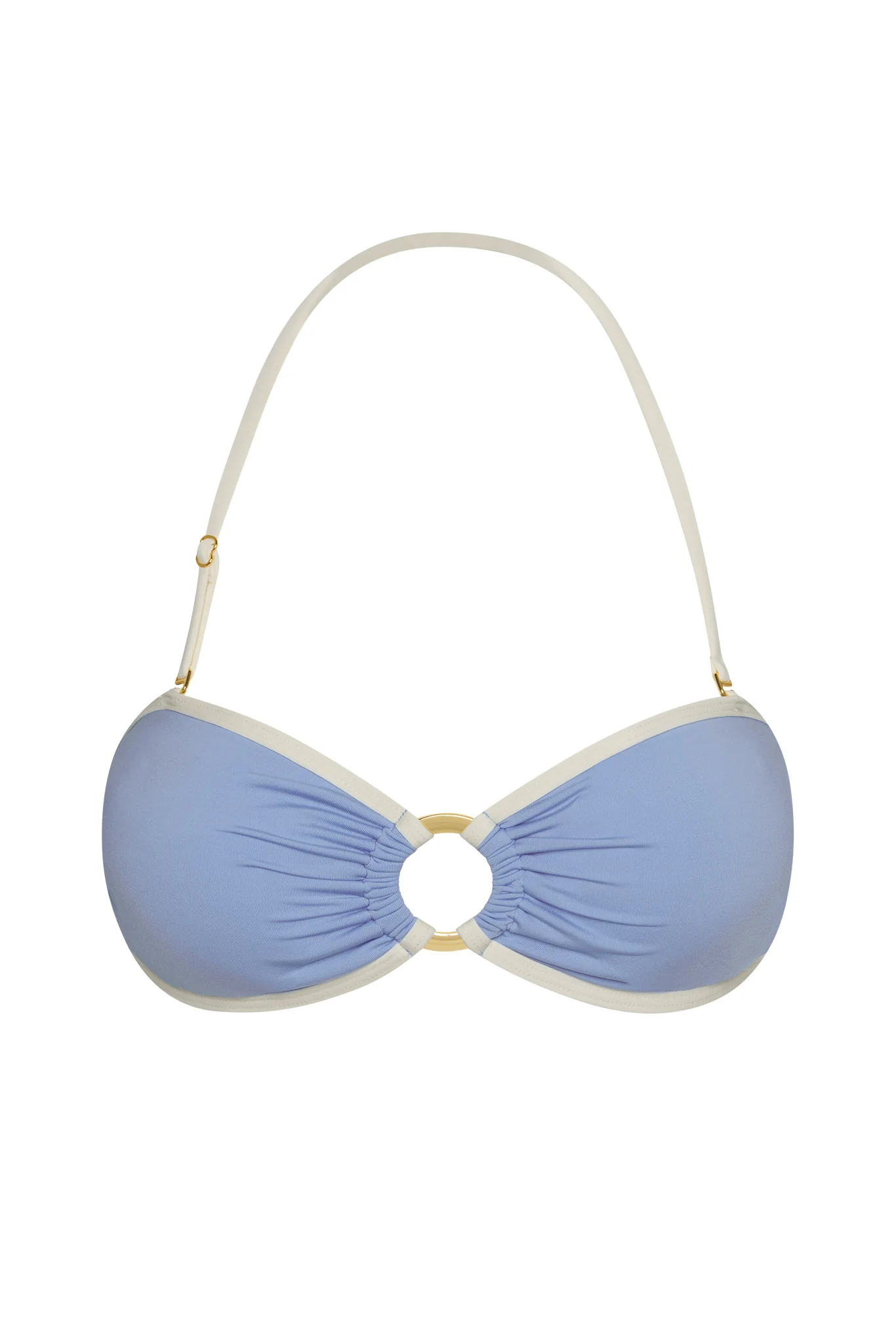 Costa Rica Top - Azure/Ivory
