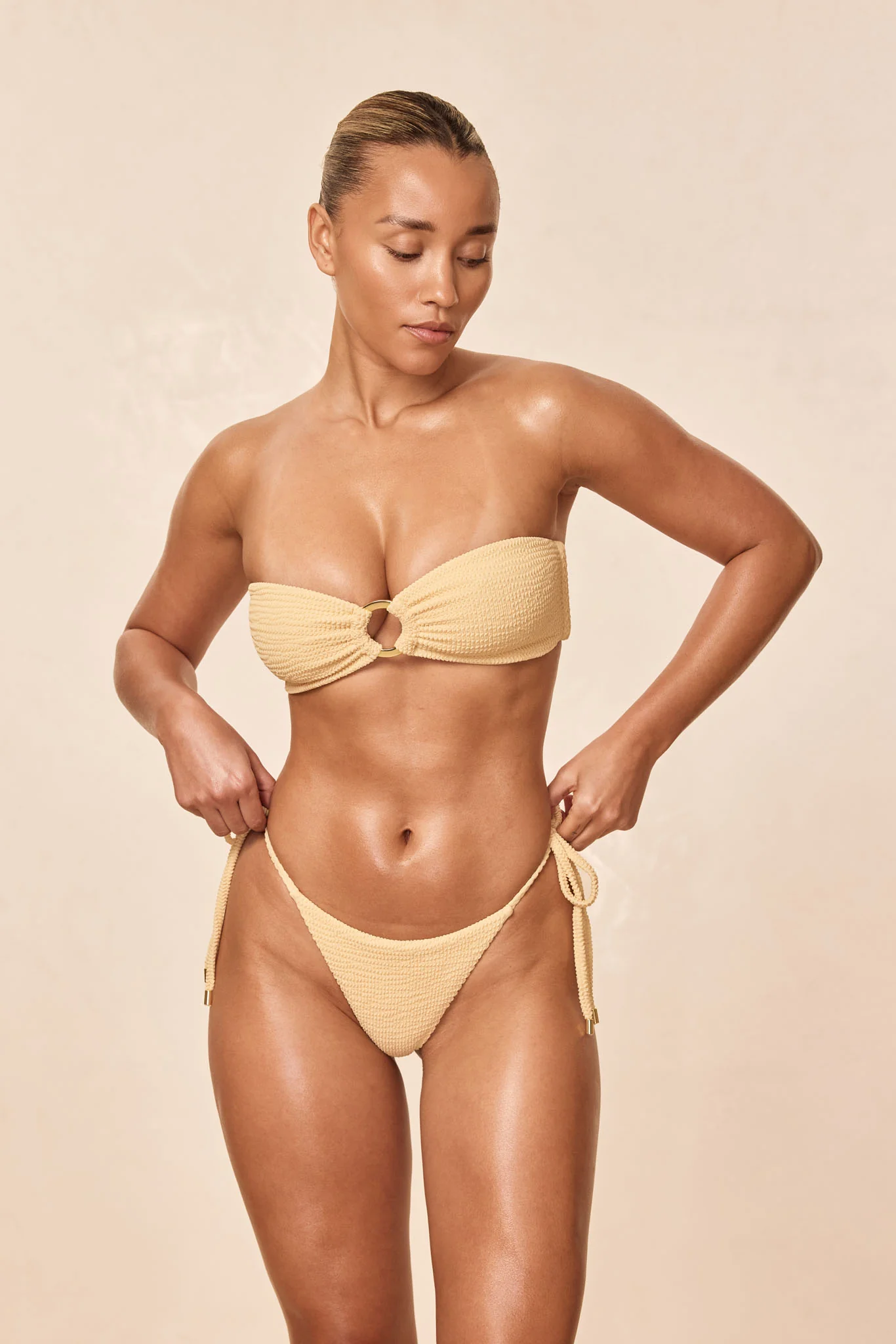 Palma Thong - Raffia Crinkle