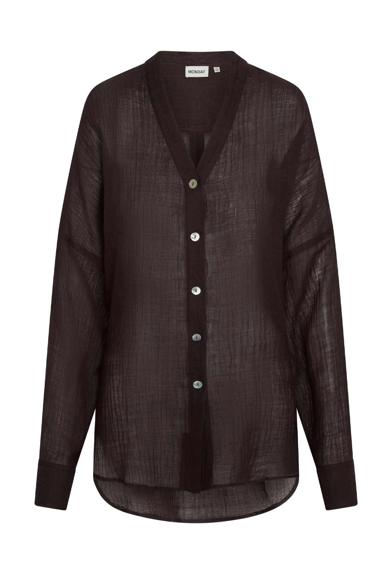 4491-barcelona-tunic-espresso-crinkle-linen-1.webp Barcelona Tunic - Espresso Crinkle Linen