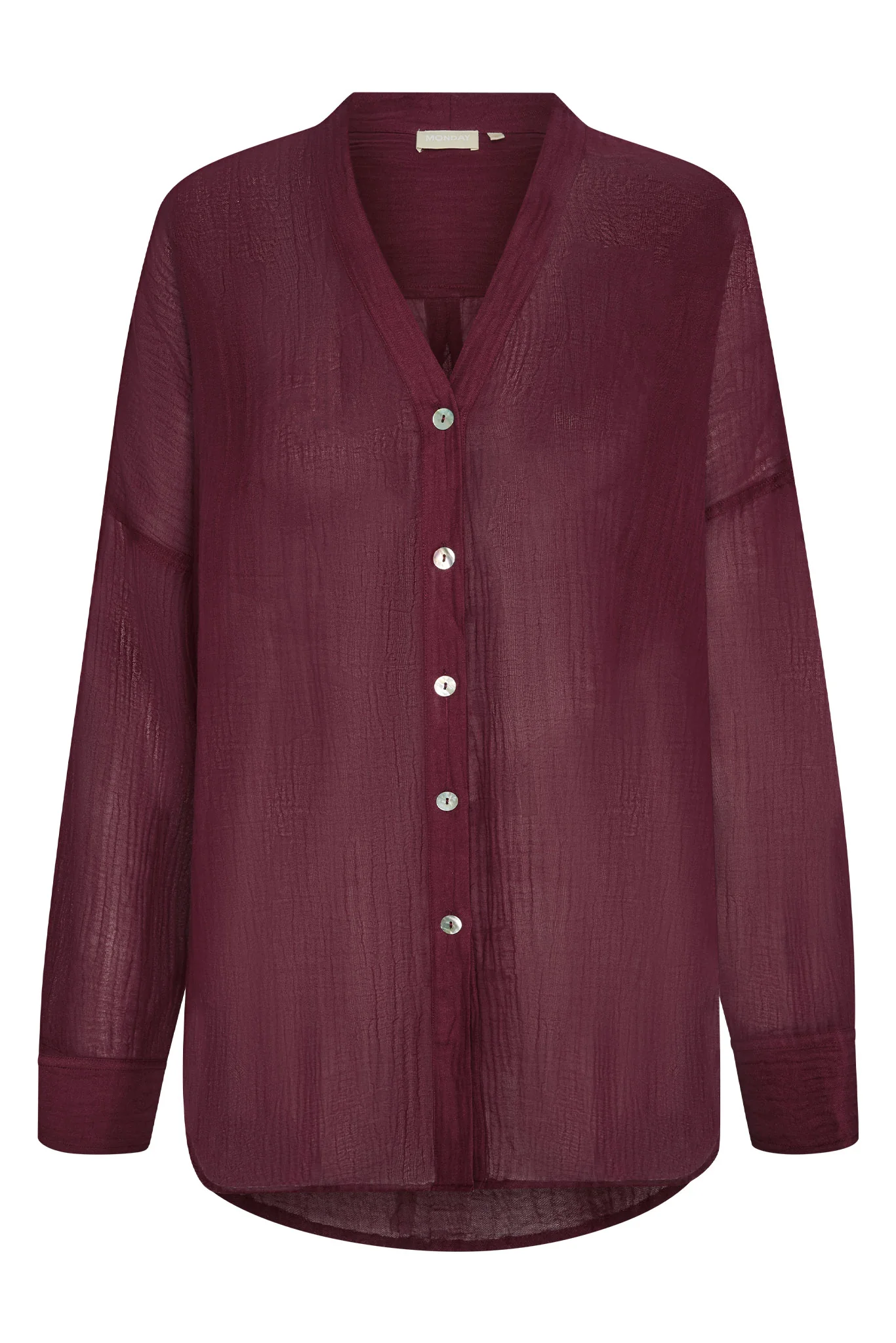Barcelona Tunic - Fig Crinkle Linen