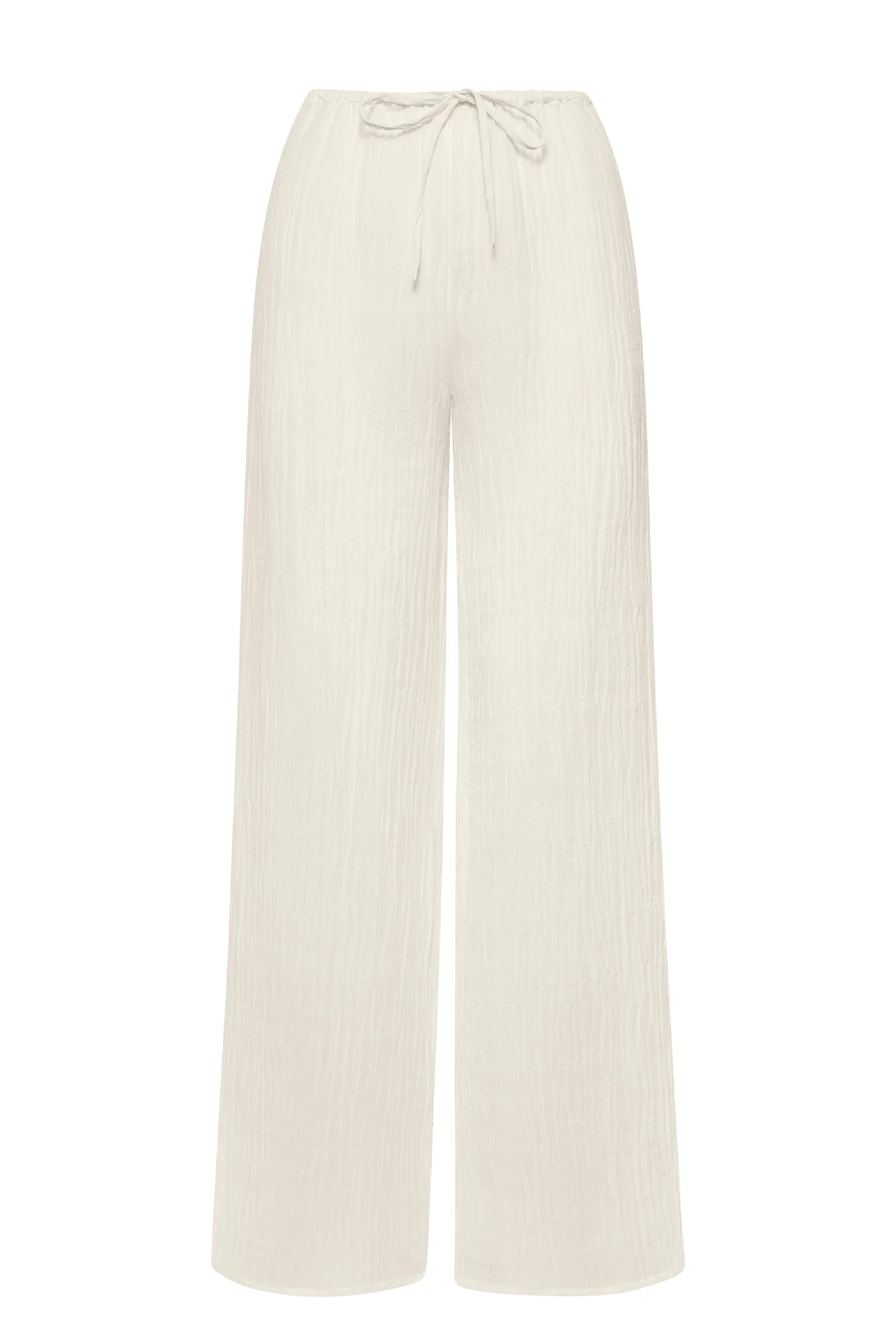 Belize Pant - Ivory Crinkle Linen