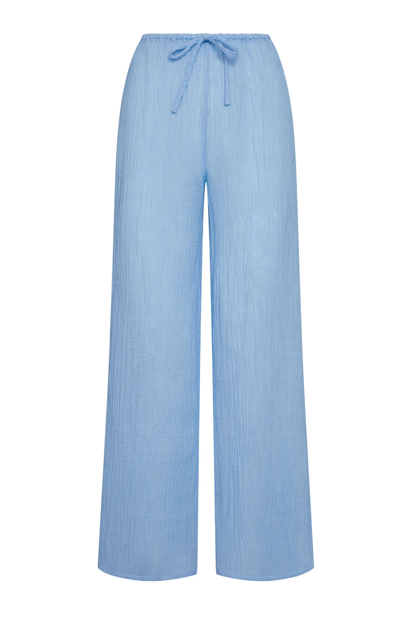 Belize Pant - Sky Crinkle Linen