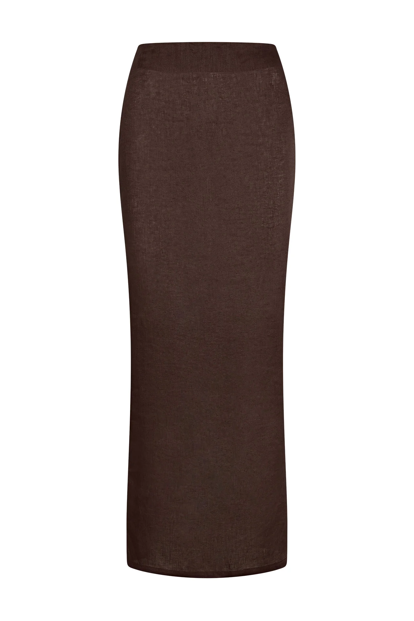 Fontelina Linen Skirt - Espresso Linen