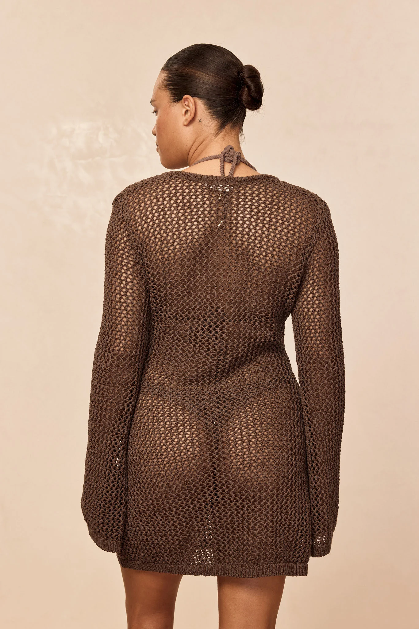Montego Mini Dress - Stone Petit Crochet