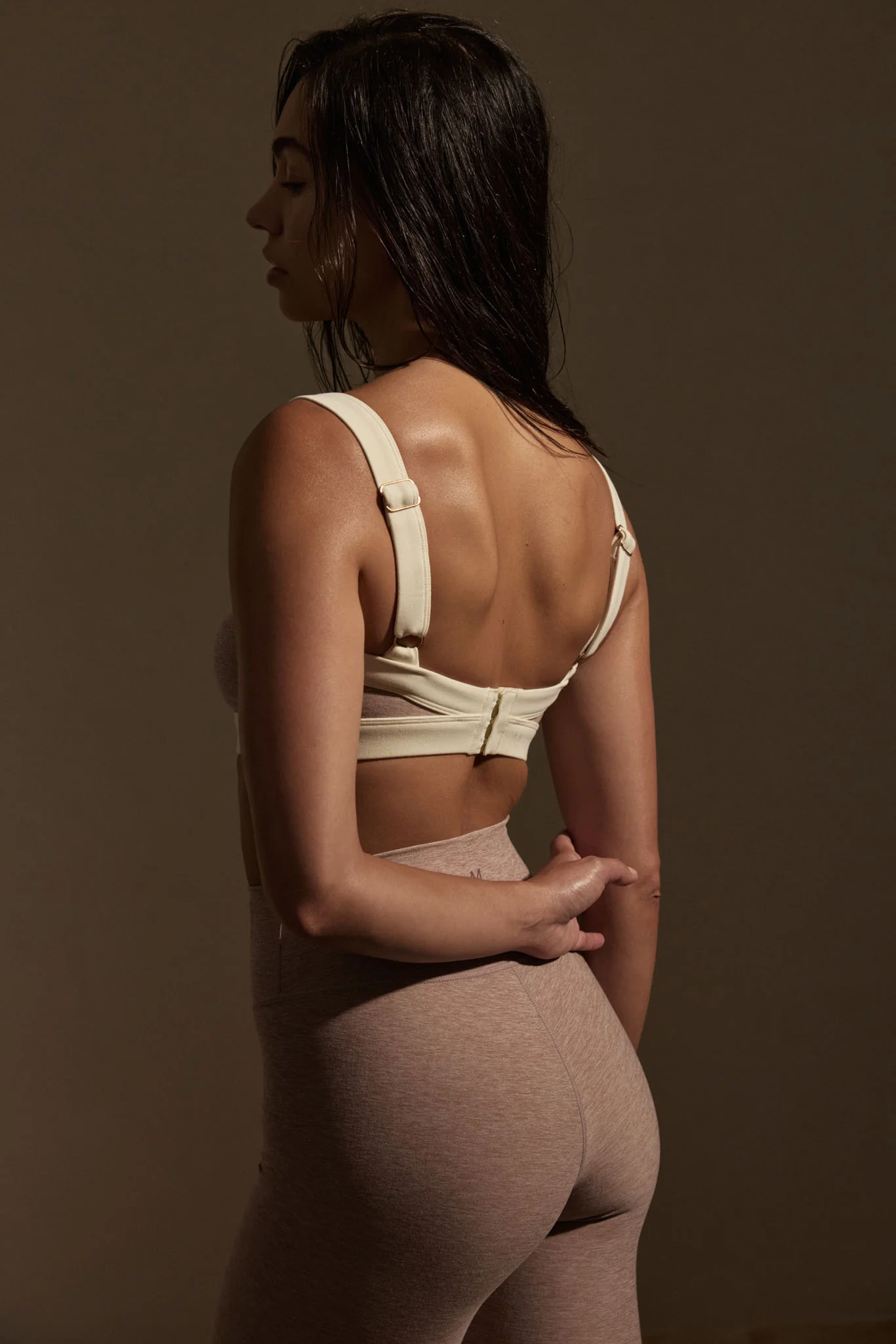 Outpost Bra - Heather Mauve/Ivory