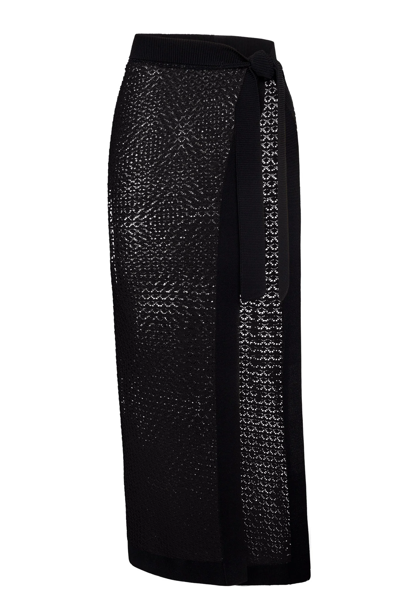 Sao Paulo Sarong - Black Lace Crochet