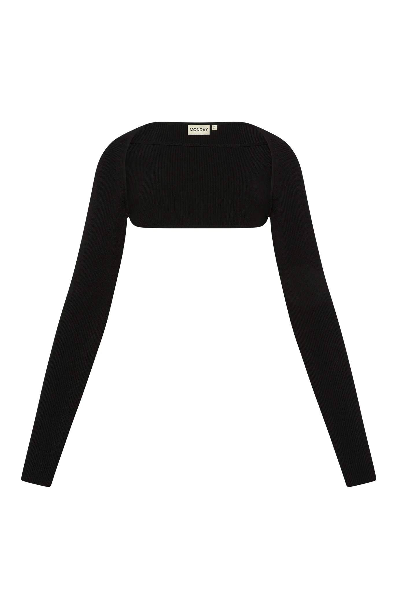 6651-silver-lake-knitwear-bolero-black-rib-1.webp Silver Lake Knitwear Bolero - Black Rib