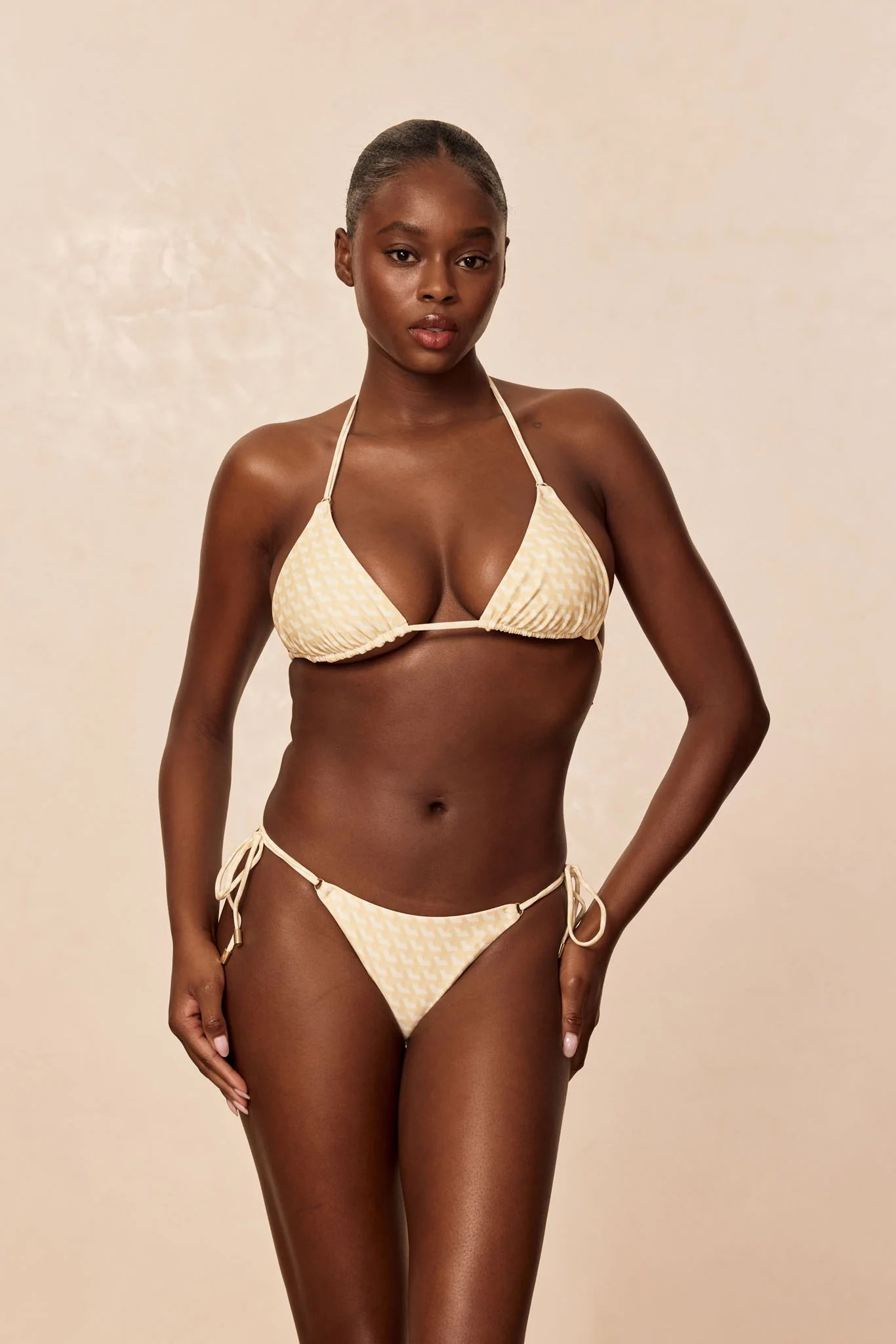 Hanalei Top - Ivory Geo