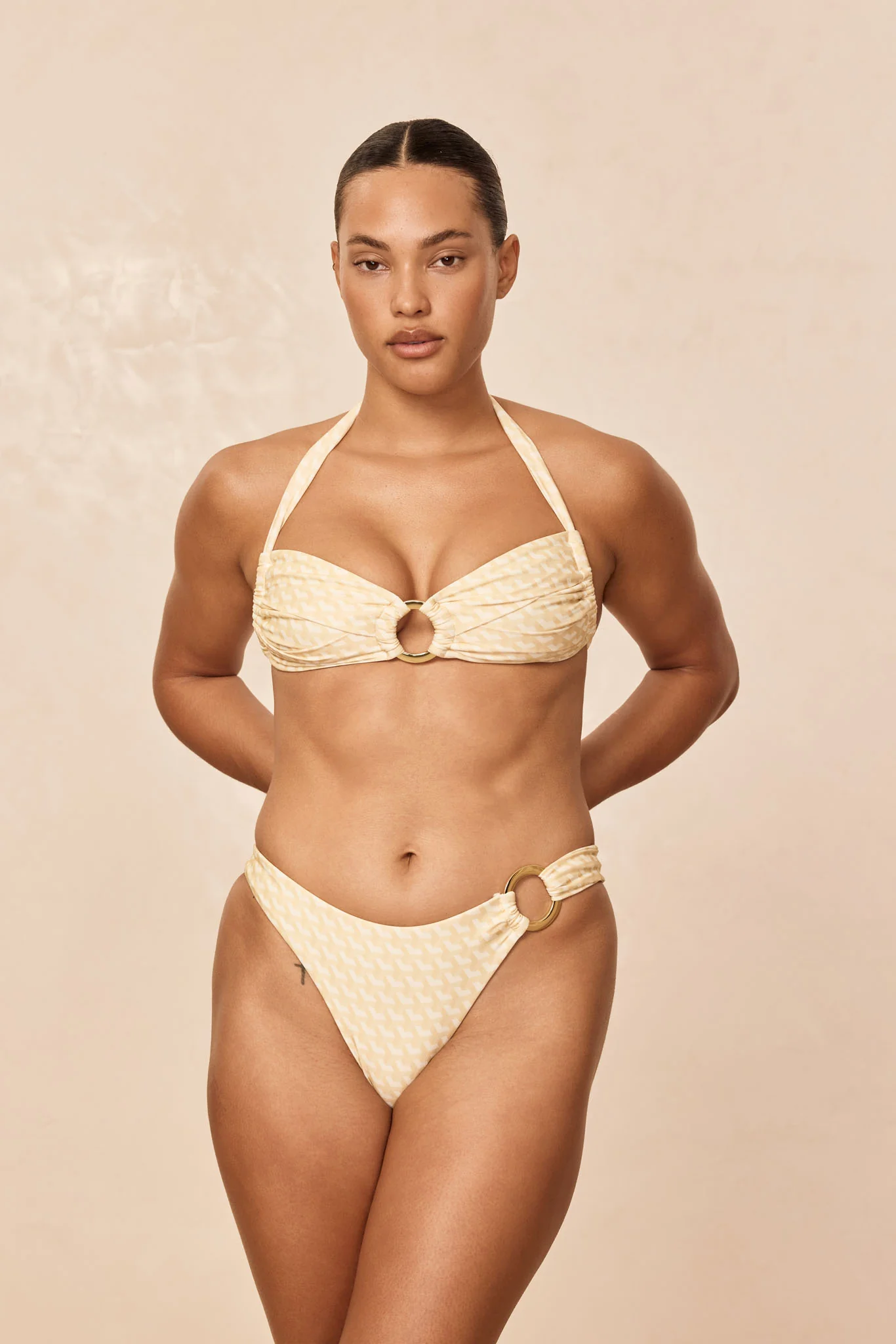 Bronte Bottom - Ivory Geo