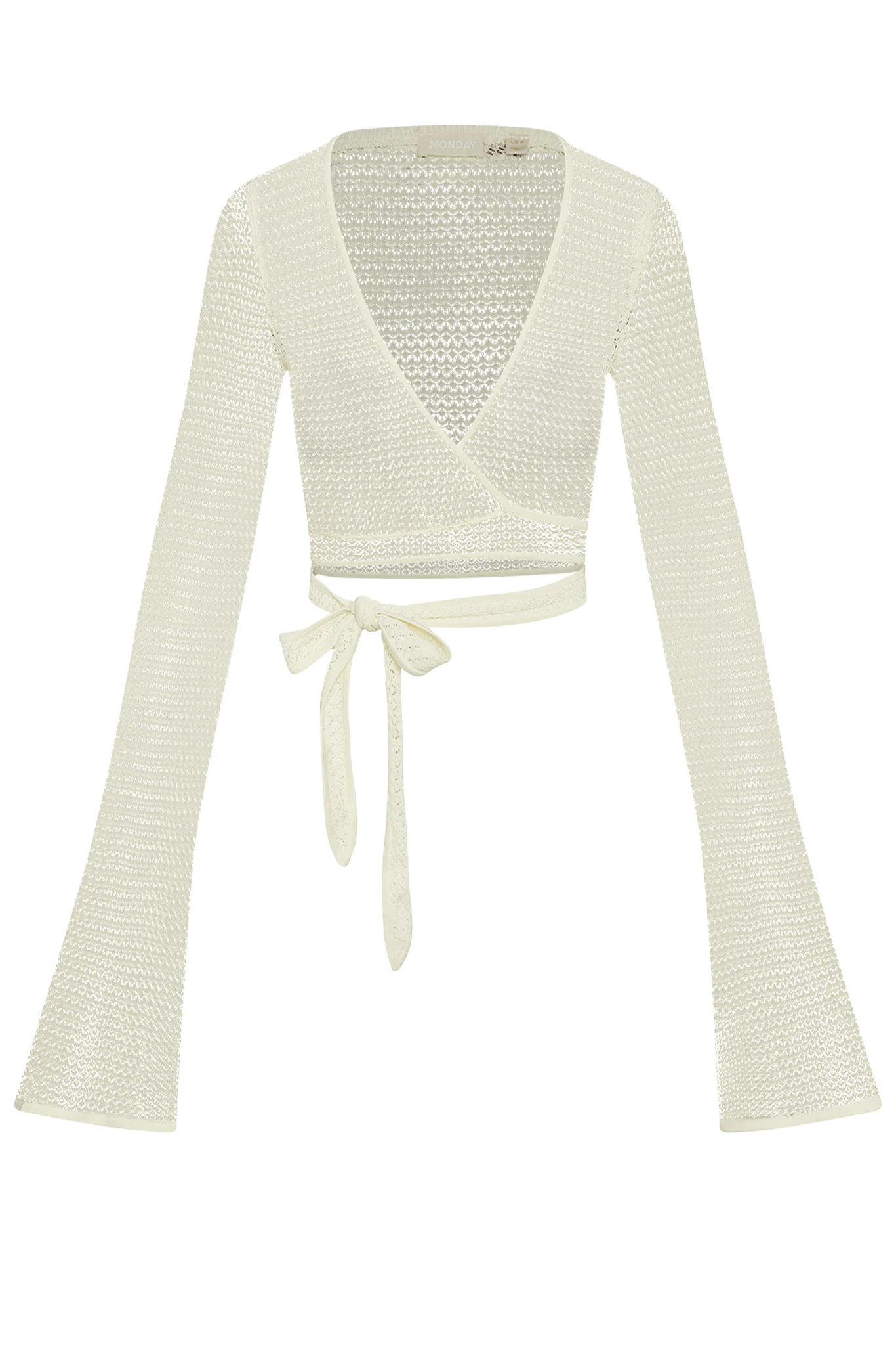 Madrid Wrap Top - Ivory Lace Crochet
