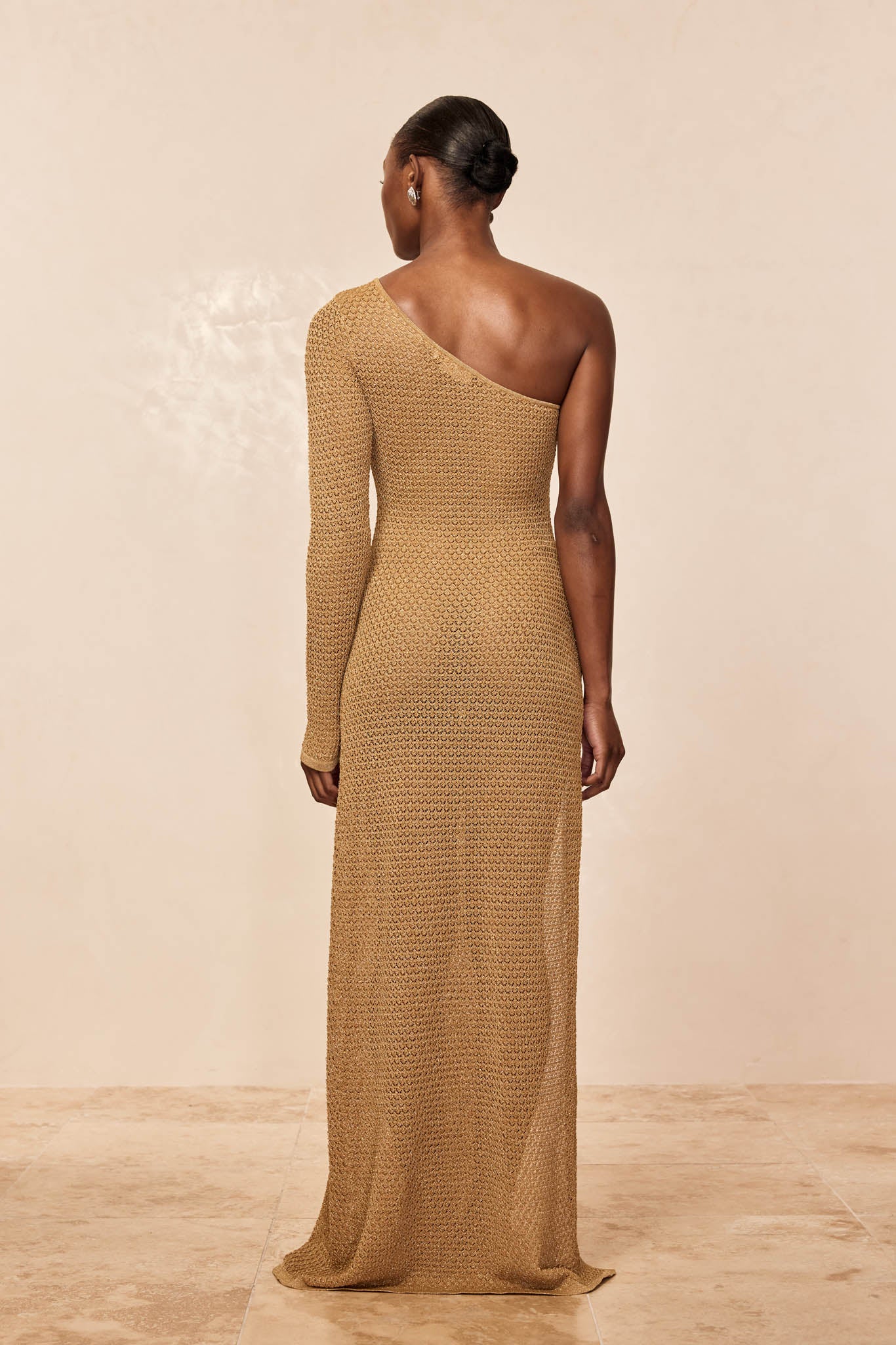 Palermo Dress - Antique Gold Lace Crochet