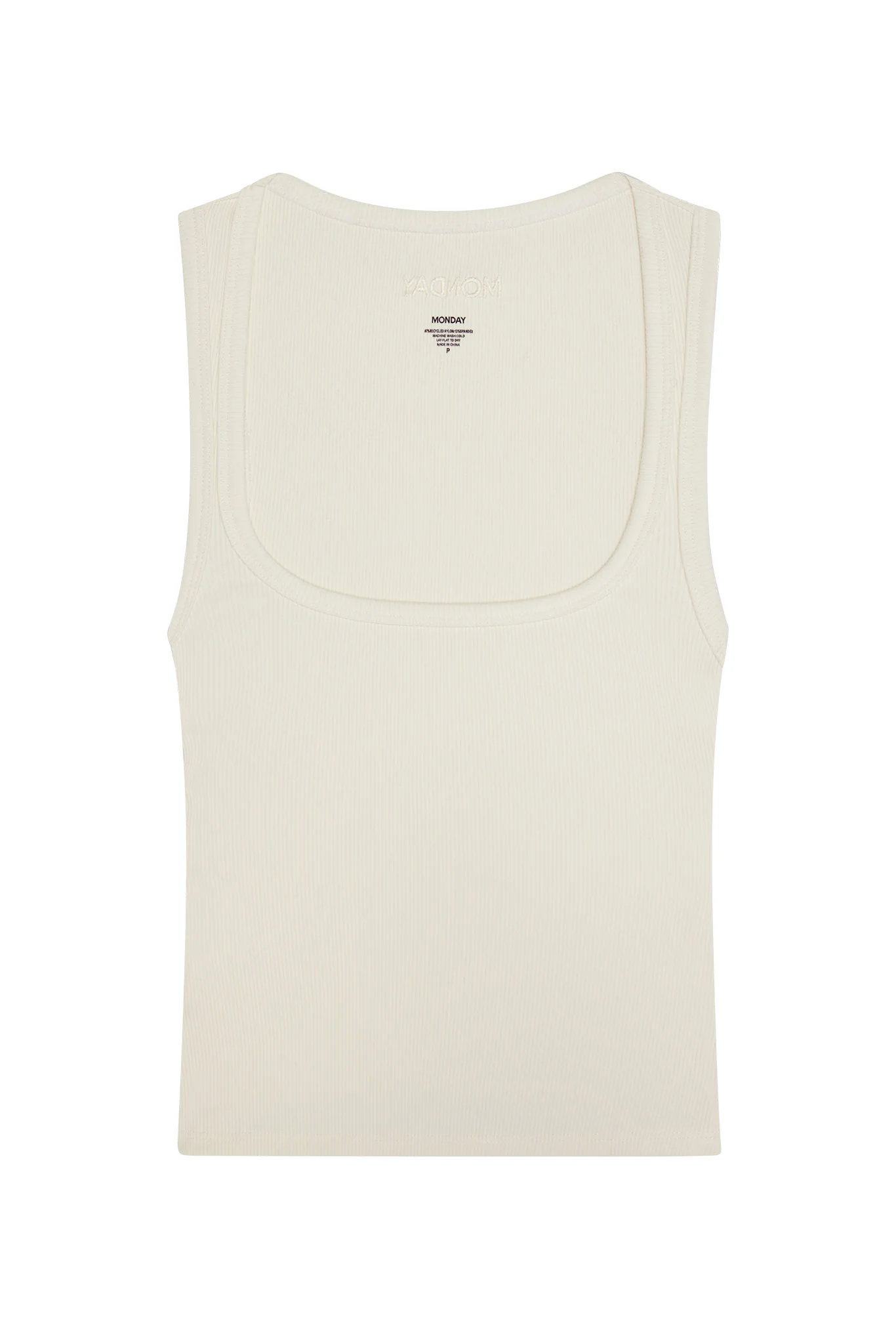Tash Tank Long - Ivory Rib